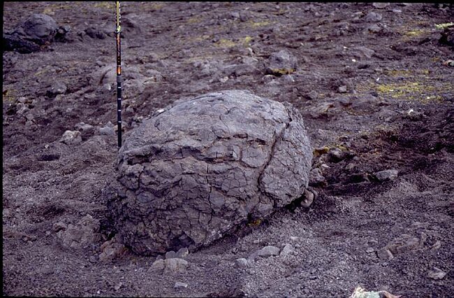 Bombe volcanique du Tolbachik