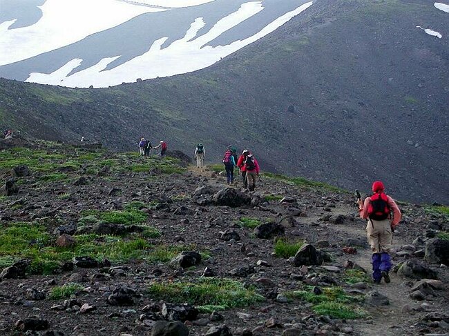 Ascension du volcan Avachinsky