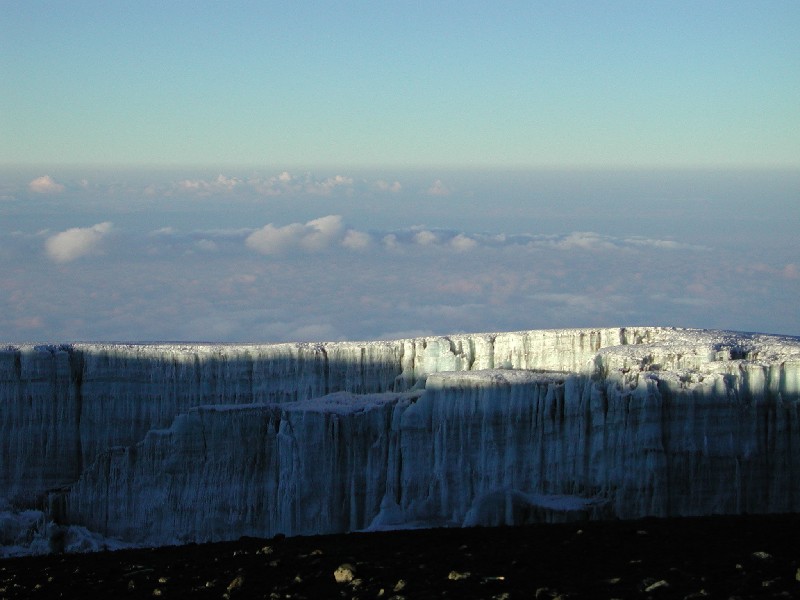 Glacier sur le Kilimandjaro